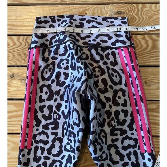 Kirios Cheetah Print Leggings Size Small Women’s Black Pink - Picture 8 of 9